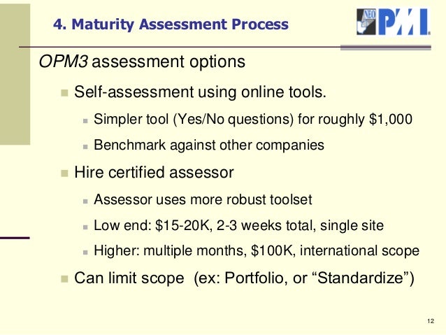 opm3 self assessment software